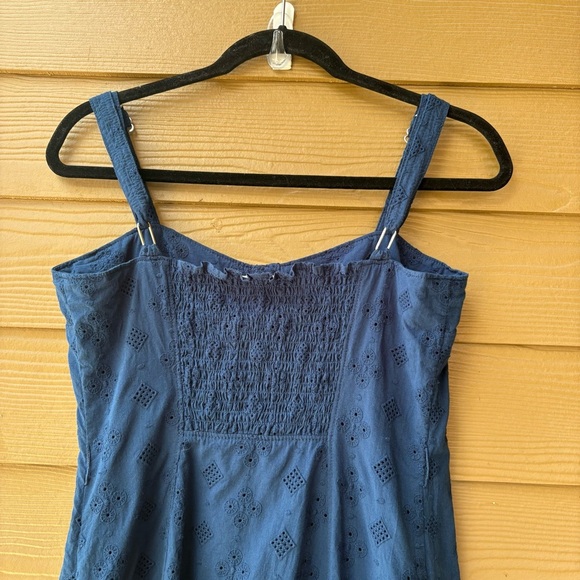 Cinq a Sept Alix Eyelet Dress in Lapis Size 6 - Picture 9 of 11